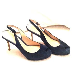 Cole Haan Nike air heels blue suede